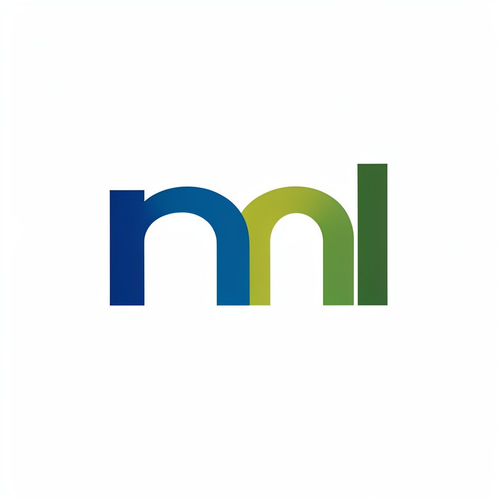 Insignia circular con el logotipo de Last Mile Learning en tonos cálidos